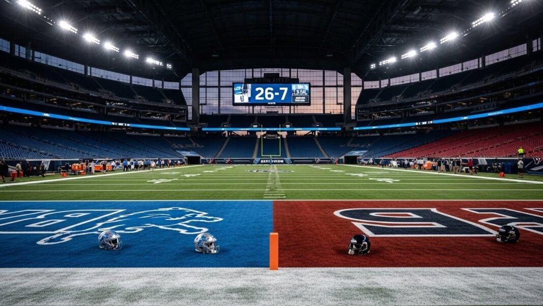 Detroit Lions vs Houston Texans Match Player Stats