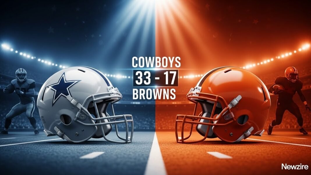 Dallas Cowboys vs Cleveland Browns Match Player Stats
