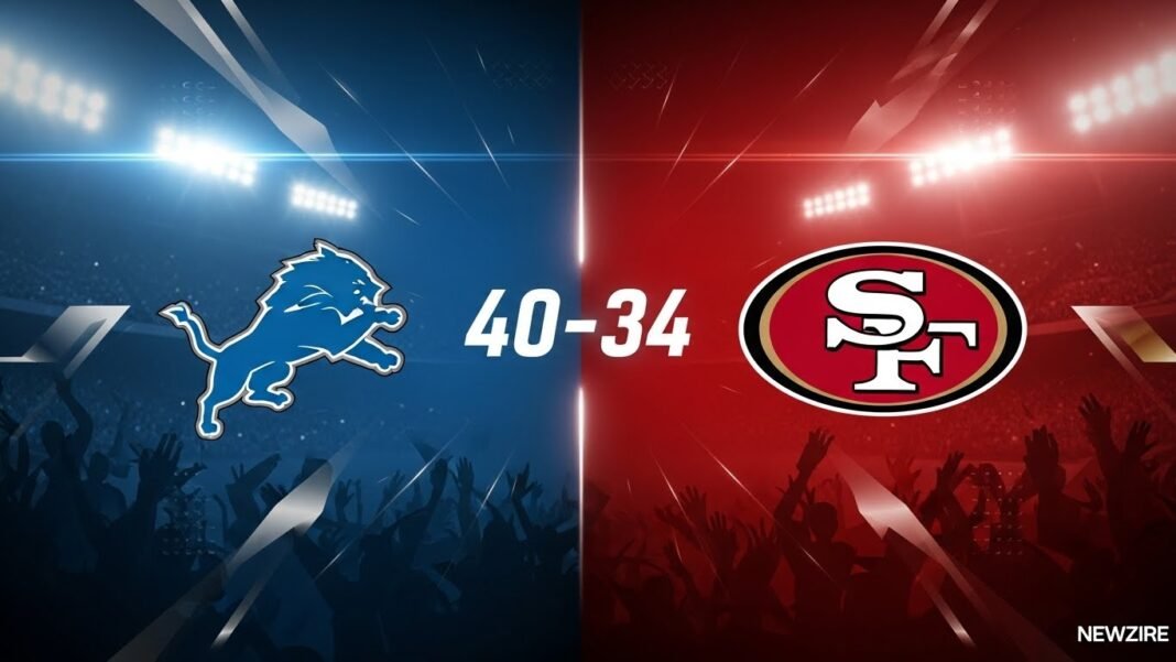 Detroit Lions vs San Francisco 49ers Match Player Stats