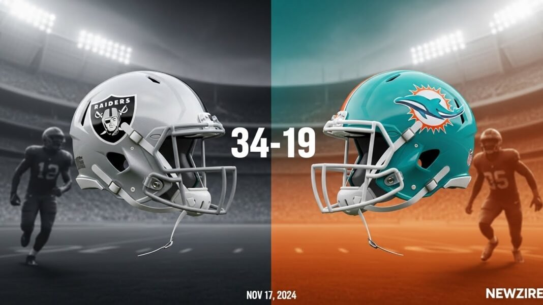Las Vegas Raiders vs Miami Dolphins Match Player Stats