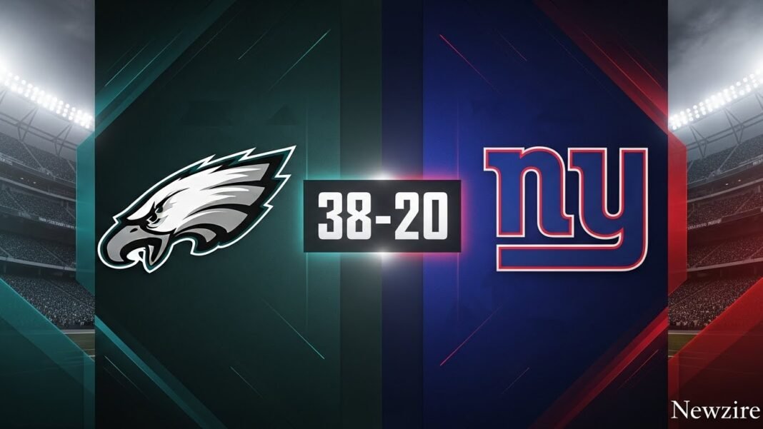 Philadelphia Eagles vs New York Giants Match Player Stats