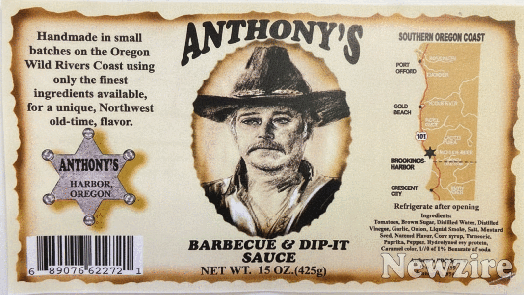 Anthony's BBQ Sauce Recall