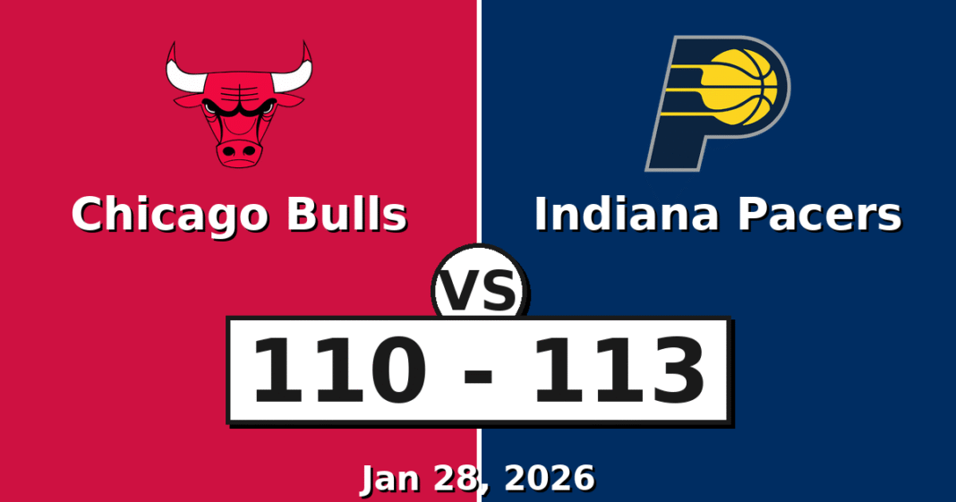 Chicago Bulls vs Indiana Pacers Match Player Stats