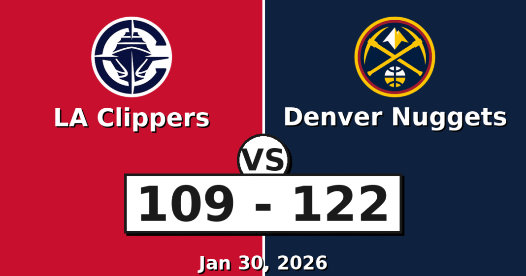 LA Clippers vs Denver Nuggets Match Player Stats