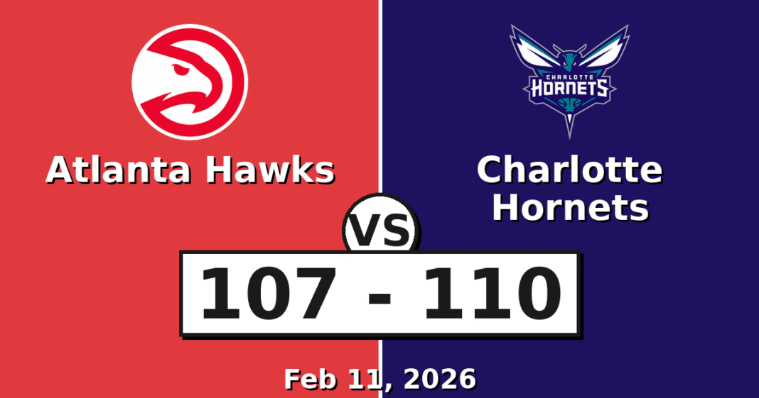 Atlanta Hawks vs Charlotte Hornets Match Player Stats (Feb 11, 2026)