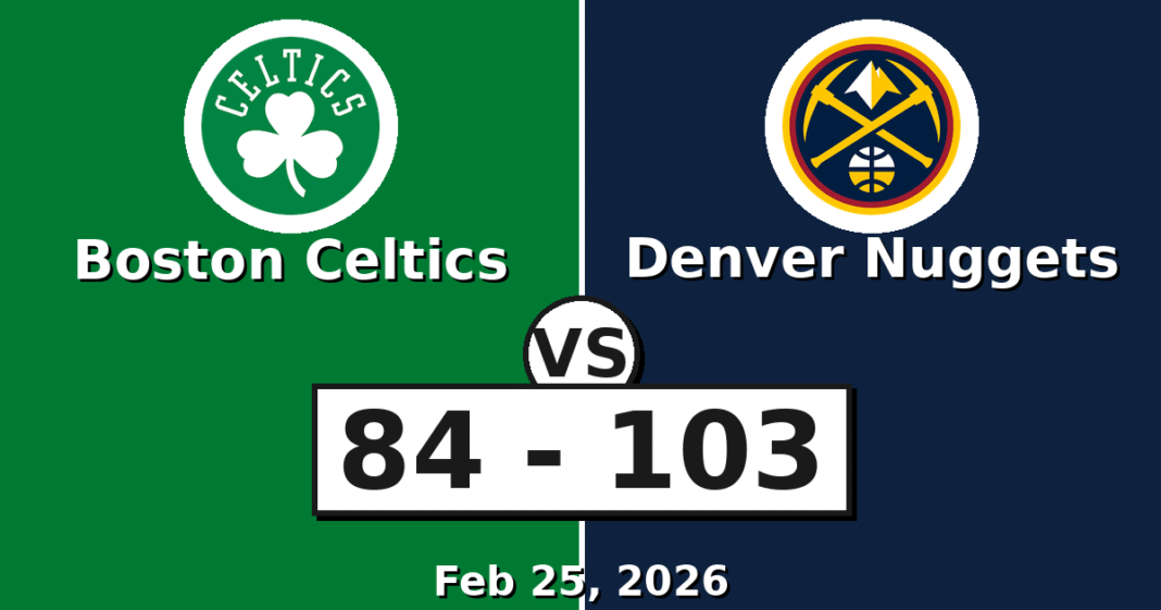 Boston Celtics vs Denver Nuggets Match Player Stats