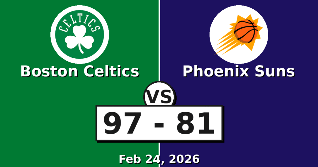 Boston Celtics vs Phoenix Suns Match Player Stats