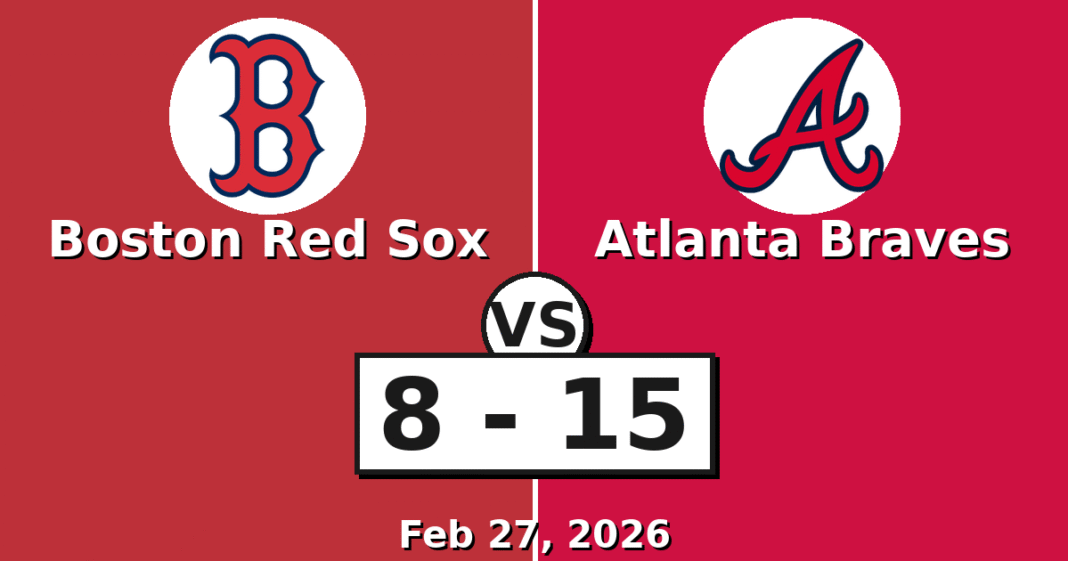 Boston Red Sox vs Atlanta Braves Match Player Stats (Feb 27, 2026)