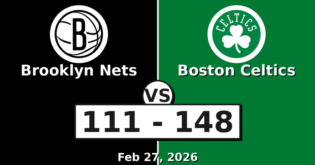 Brooklyn Nets vs Boston Celtics Match Player Stats