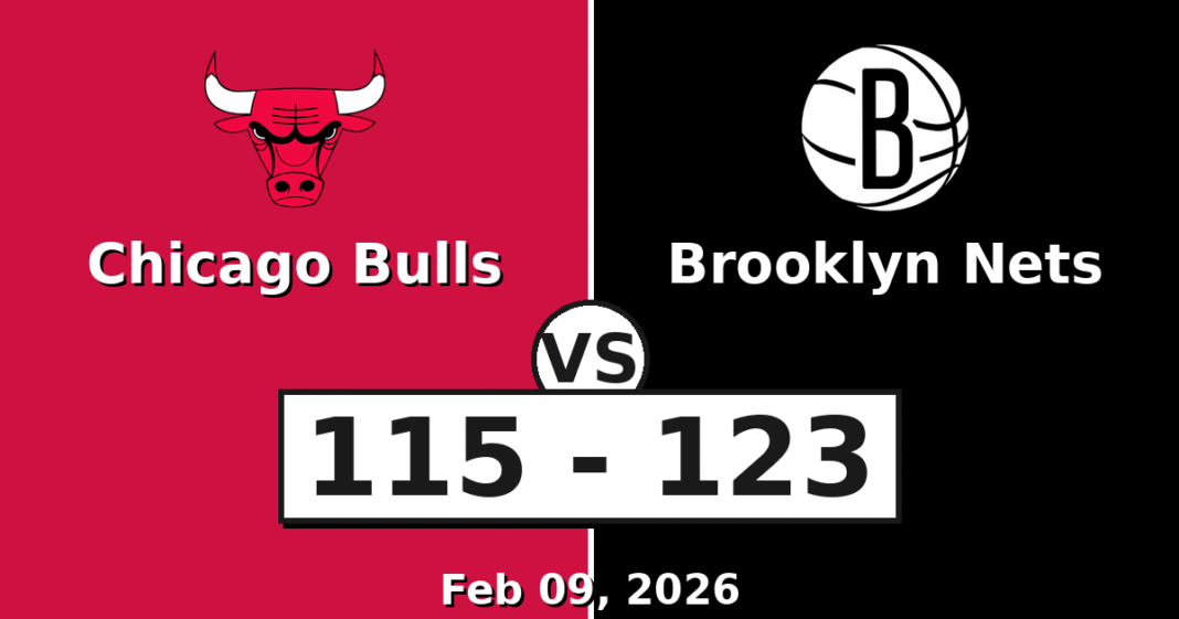 Chicago Bulls vs Brooklyn Nets Match Player Stats