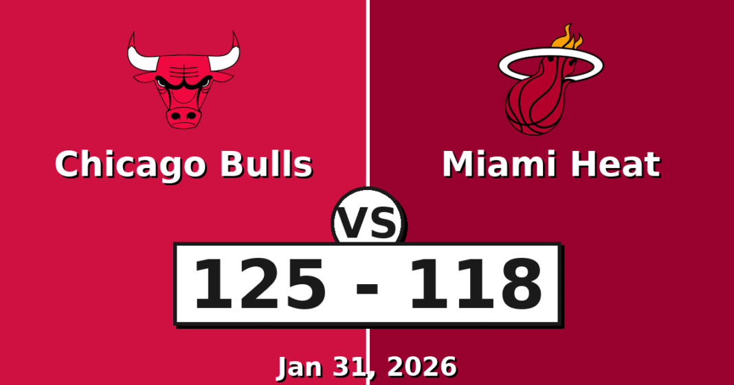 Chicago Bulls vs Miami Heat Match Player Stats