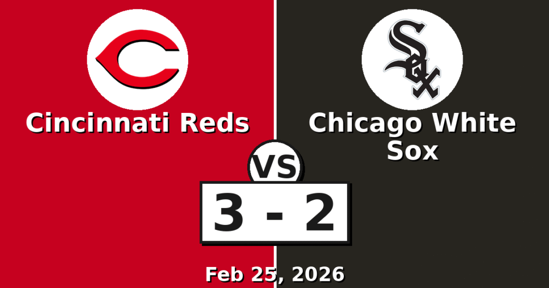 Cincinnati Reds vs Chicago White Sox Match Player Stats