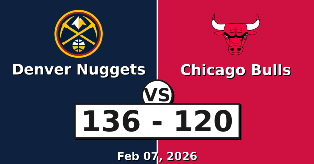 Denver Nuggets vs Chicago Bulls Match Player Stats