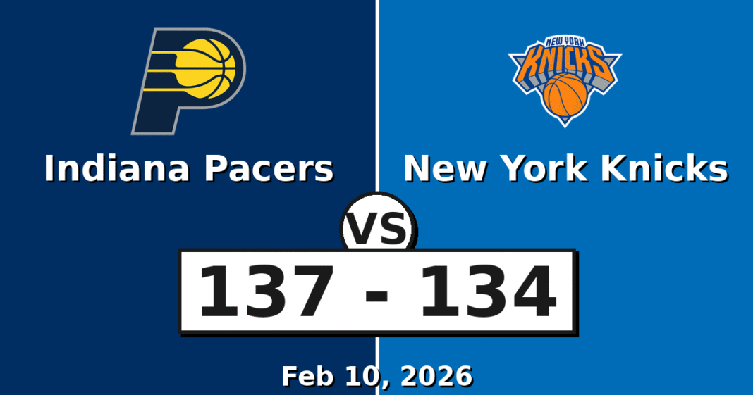 Indiana Pacers vs New York Knicks Match Player Stats