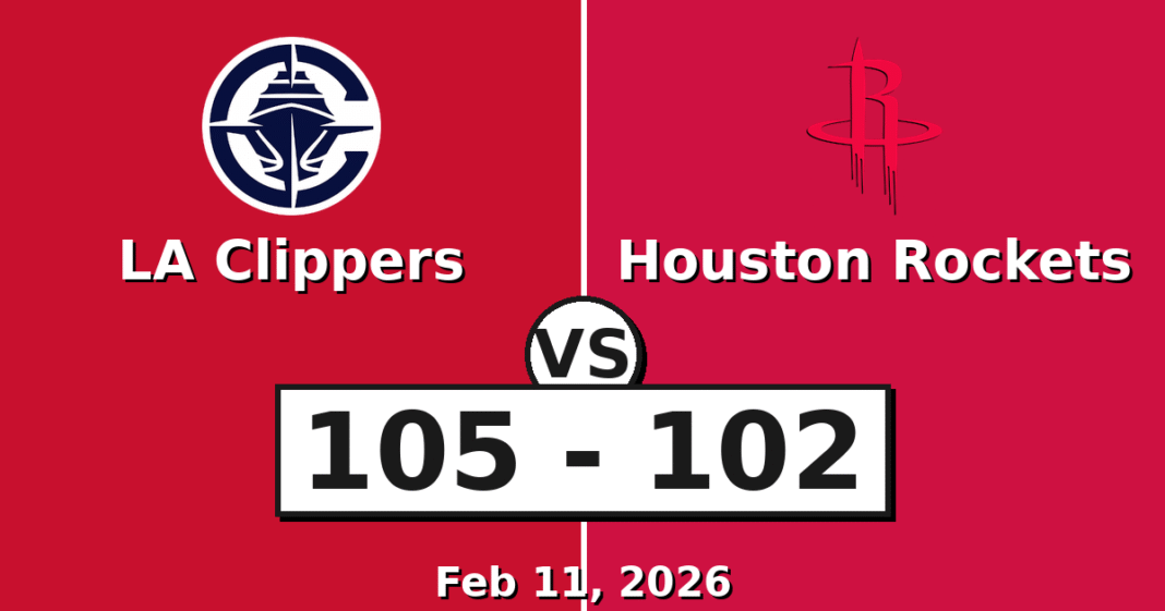LA Clippers vs Houston Rockets Match Player Stats (Feb 11, 2026)