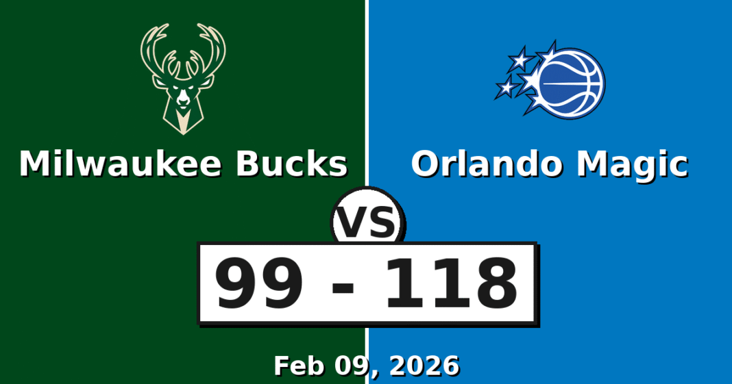 Milwaukee Bucks vs Orlando Magic Match Player Stats