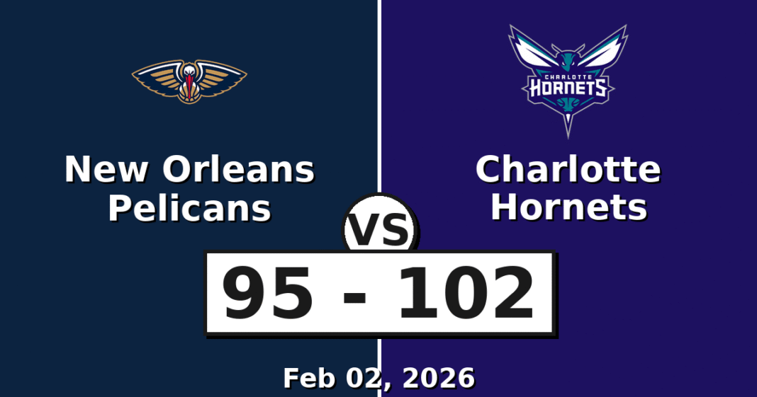 New Orleans Pelicans vs Charlotte Hornets Match Player Stats