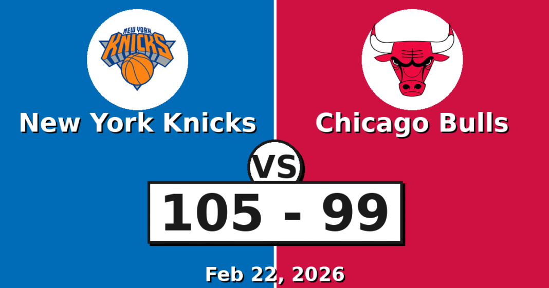 New York Knicks vs Chicago Bulls Match Player Stats