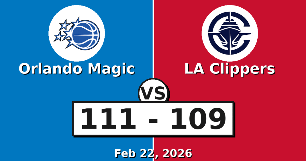 Orlando Magic vs LA Clippers Match Player Stats