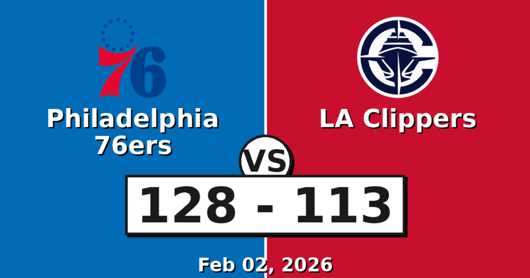 Philadelphia 76ers vs LA Clippers Match Player Stats