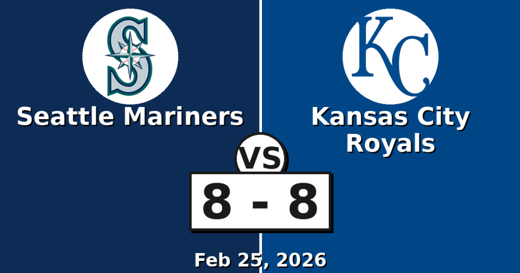Seattle Mariners vs Kansas City Royals Match Player Stats