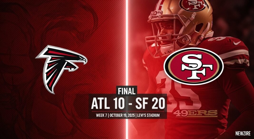 Atlanta Falcons vs San Francisco 49ers Match Player Stats