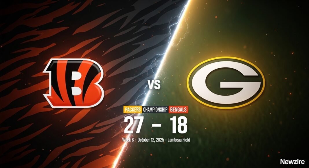 Cincinnati Bengals vs Green Bay Packers Match Player Stats