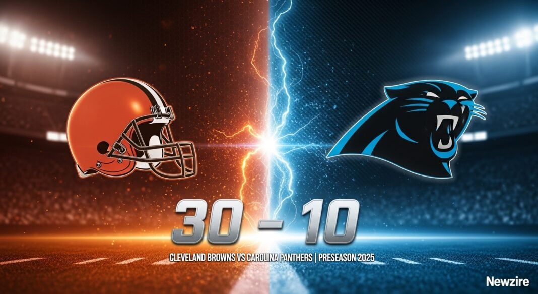 Cleveland Browns vs Carolina Panthers Match Player Stats