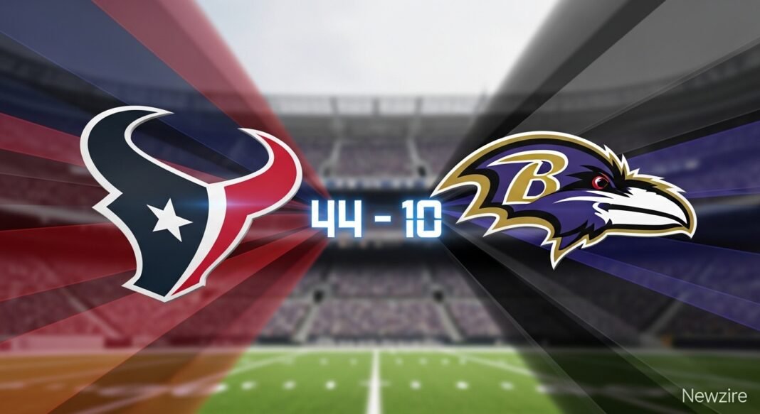 Houston Texans vs Baltimore Ravens Match Player Stats (Oct 5, 2025)