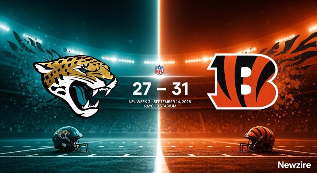Jacksonville Jaguars vs Cincinnati Bengals Match Player Stats