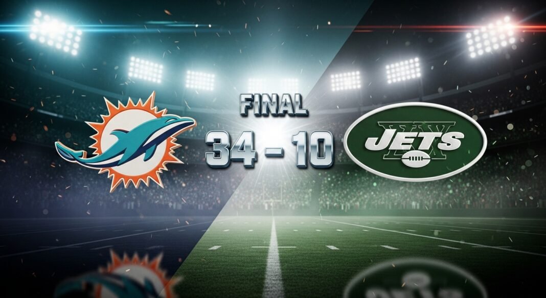 Miami Dolphins vs New York Jets Match Player Stats