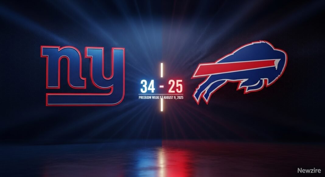 New York Giants vs Buffalo Bills Match Player Stats