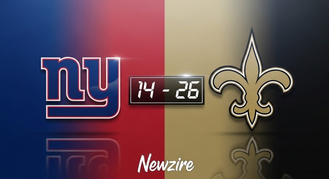 New York Giants vs New Orleans Saints Match Player Stats