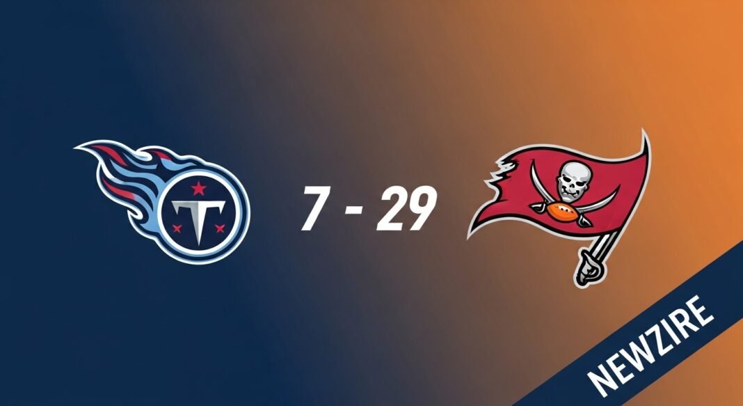 Tennessee Titans vs Tampa Bay Buccaneers Match Player Stats