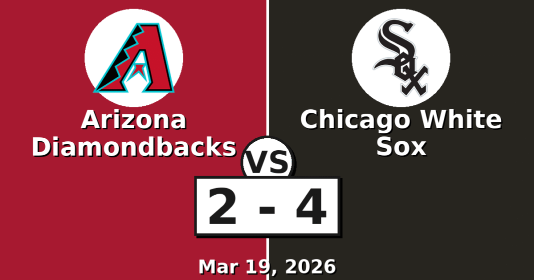 Arizona Diamondbacks vs Chicago White Sox Match Player Stats