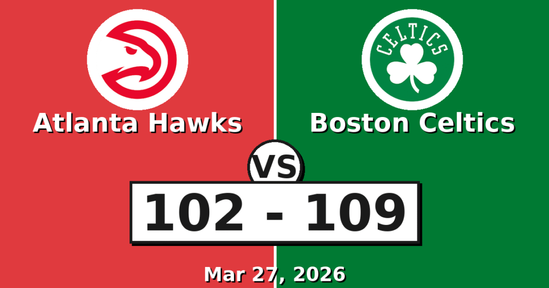 Atlanta Hawks vs Boston Celtics Match Player Stats