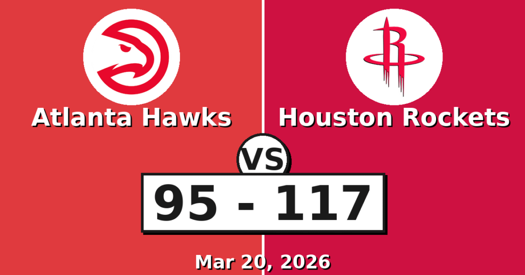 Atlanta Hawks vs Houston Rockets Match Player Stats