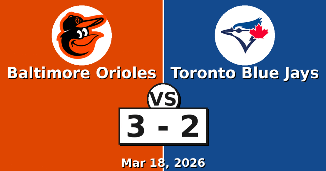 Baltimore Orioles vs Toronto Blue Jays Match Player Stats