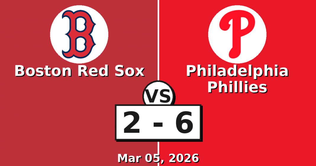 Boston Red Sox vs Philadelphia Phillies Match Player Stats