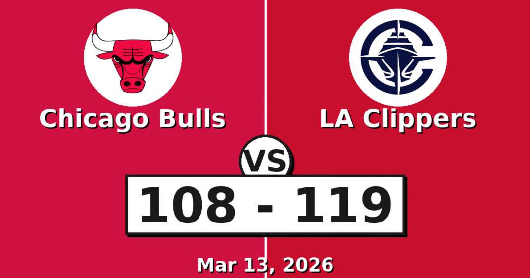 Chicago Bulls vs LA Clippers Match Player Stats