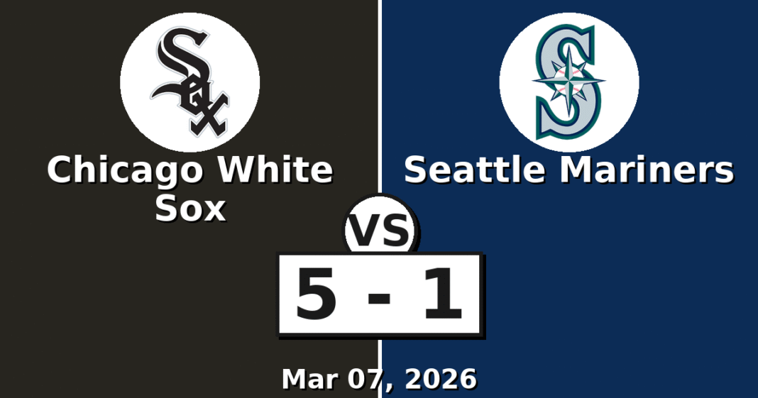 Chicago White Sox vs Seattle Mariners Match Player Stats (Mar 07, 2026)