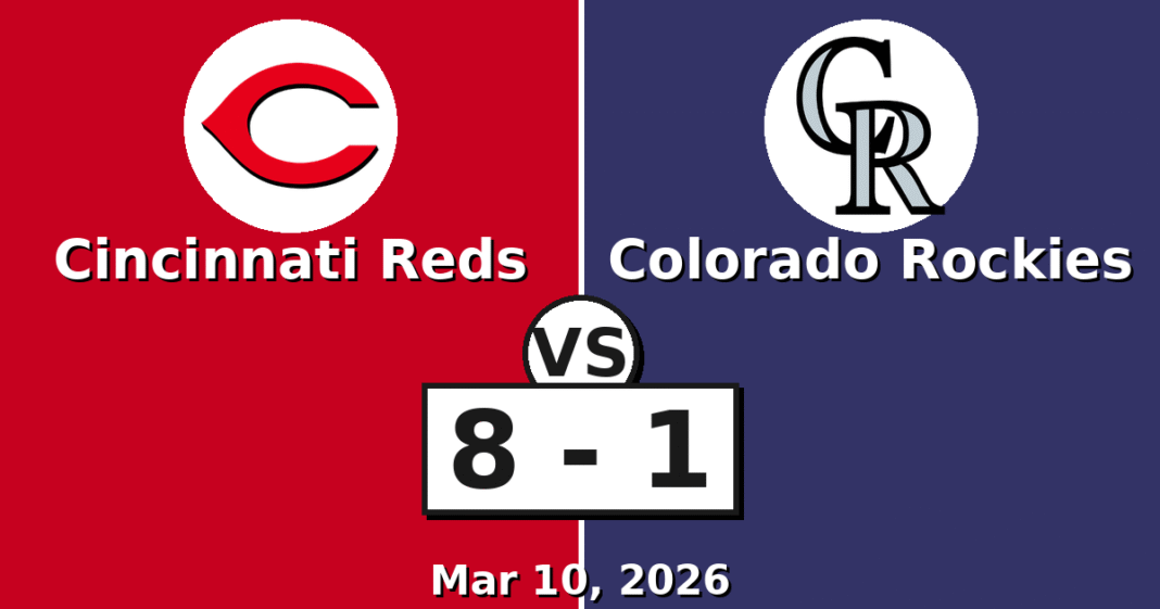 Cincinnati Reds vs Colorado Rockies Match Player Stats
