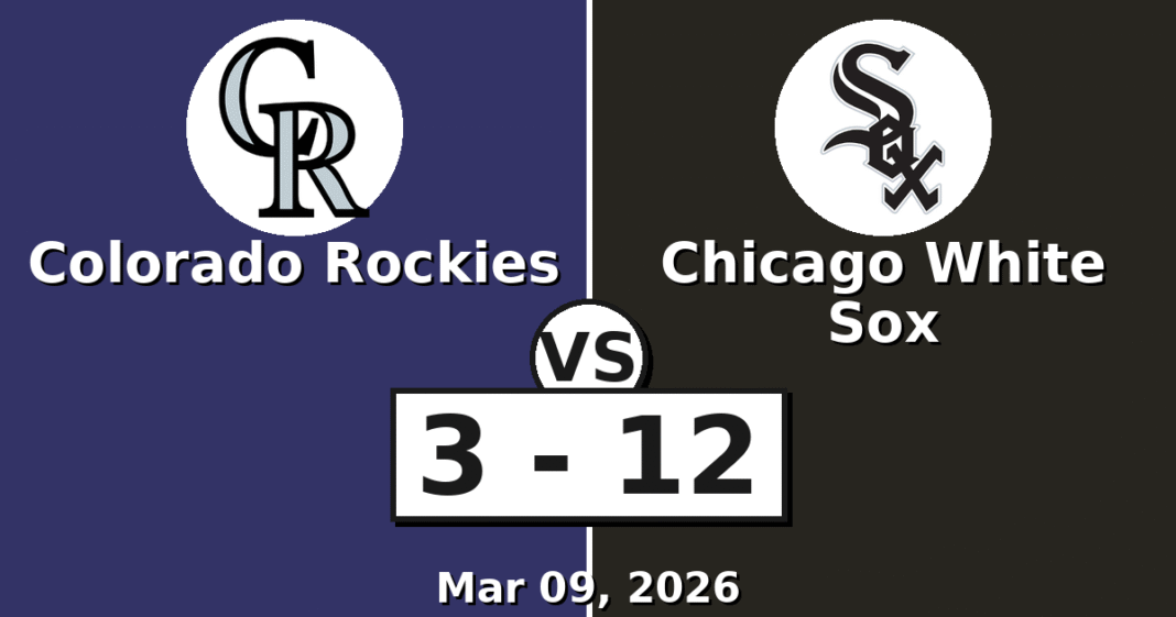Colorado Rockies vs Chicago White Sox Match Player Stats