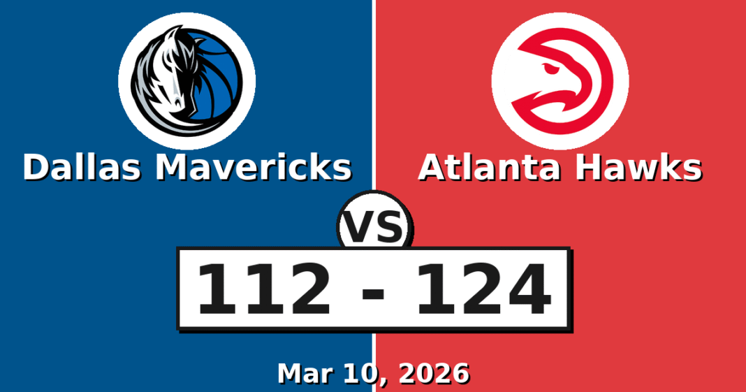 Dallas Mavericks vs Atlanta Hawks Match Player Stats (Mar 10, 2026)