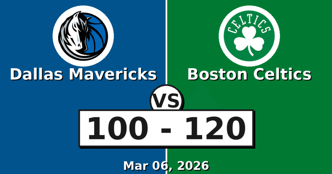 Dallas Mavericks vs Boston Celtics Match Player Stats