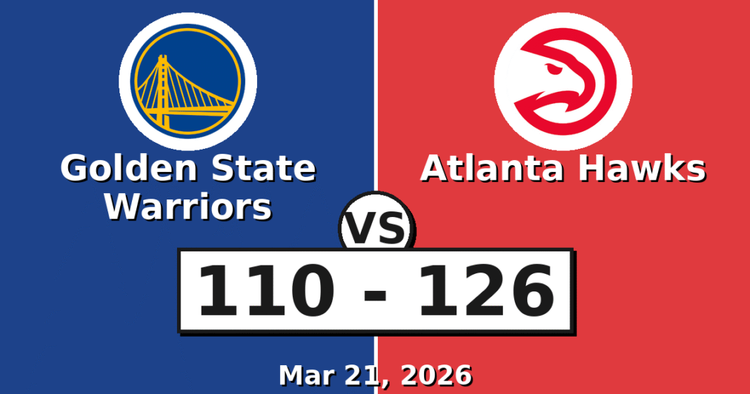 Golden State Warriors vs Atlanta Hawks Match Player Stats