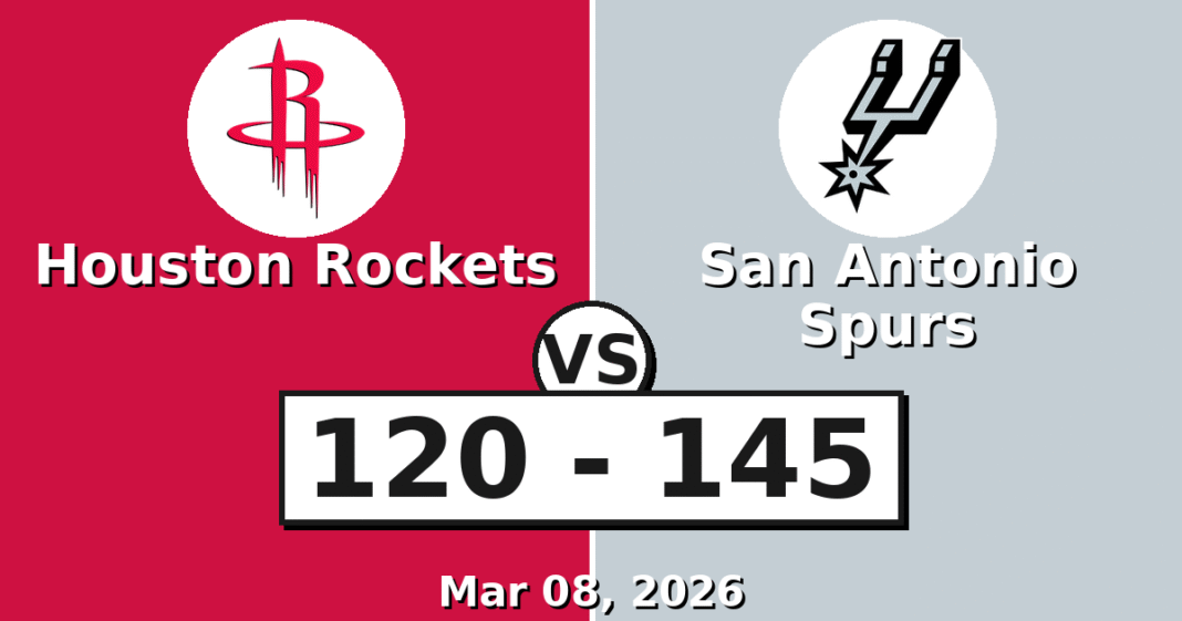 Houston Rockets vs San Antonio Spurs Match Player Stats