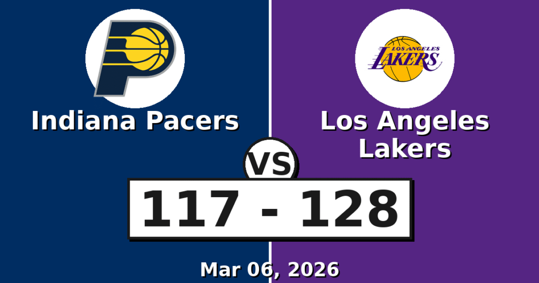 Indiana Pacers vs Los Angeles Lakers Match Player Stats