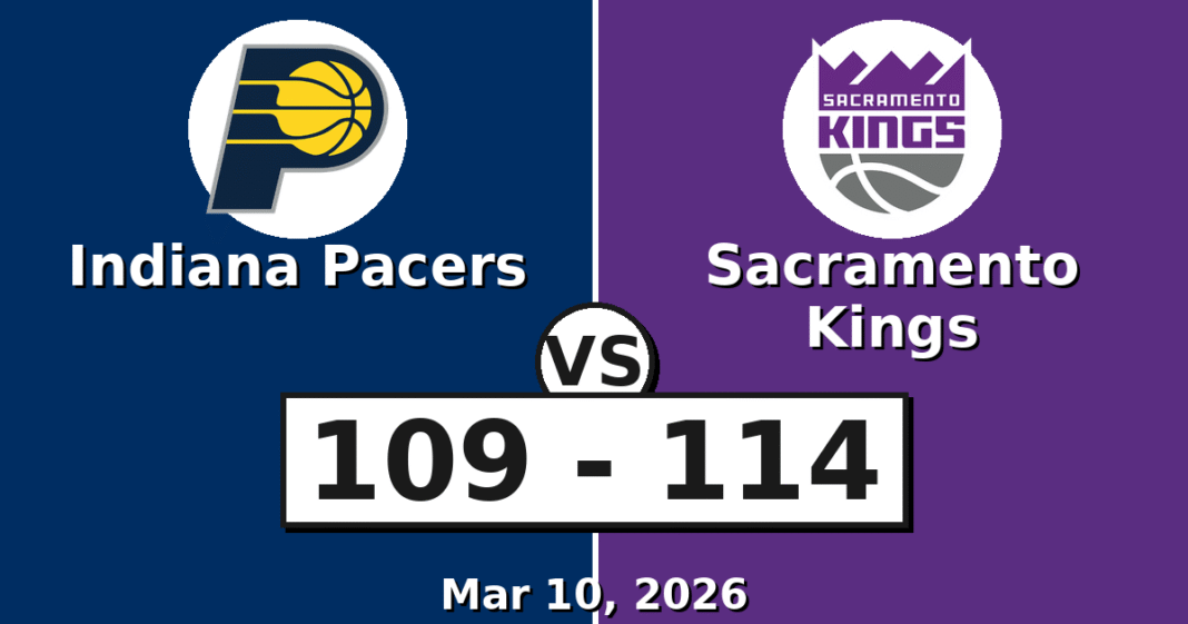 Indiana Pacers vs Sacramento Kings Match Player Stats