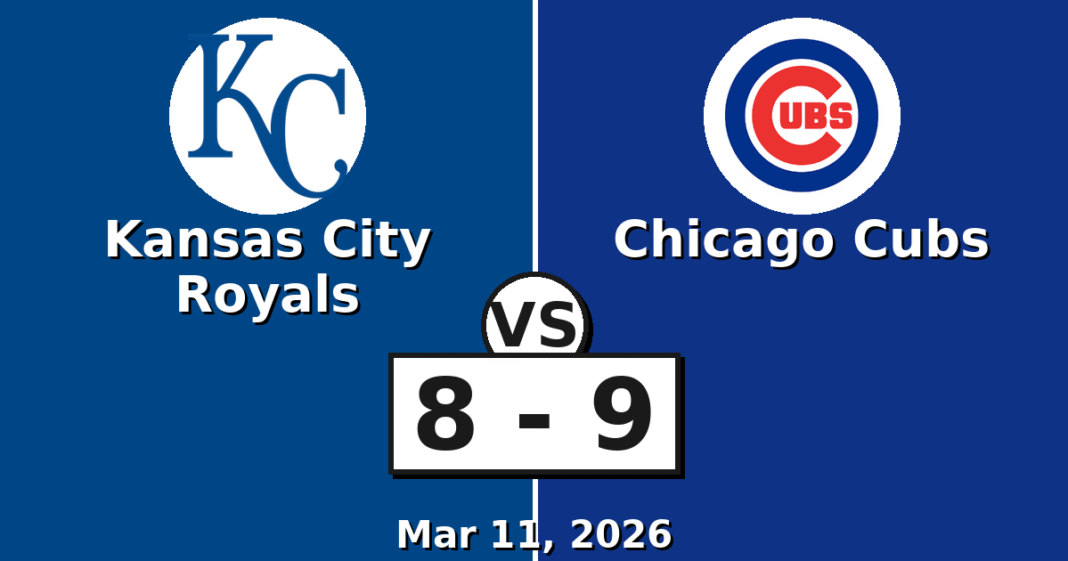 Kansas City Royals vs Chicago Cubs Match Player Stats